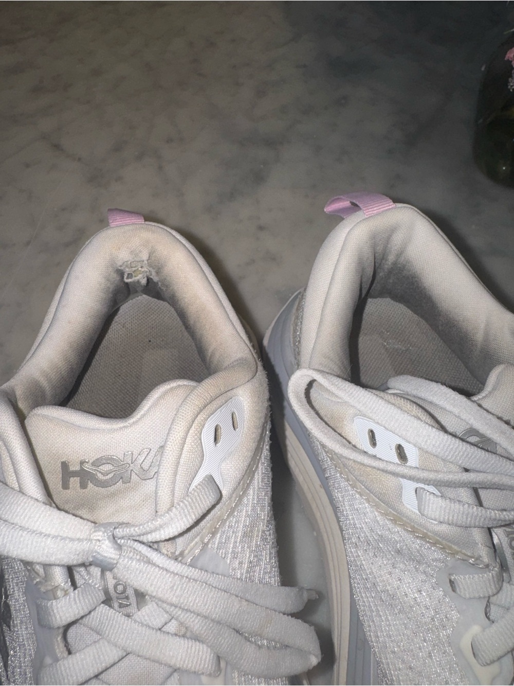 HOKA Women's Gaviota 5 Running Shoes - Sea Ice/ Pink Twilight - Picture 7 of 9
